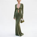 Meliora - Elegant Long Sleeve Evening Gown for Formal Events