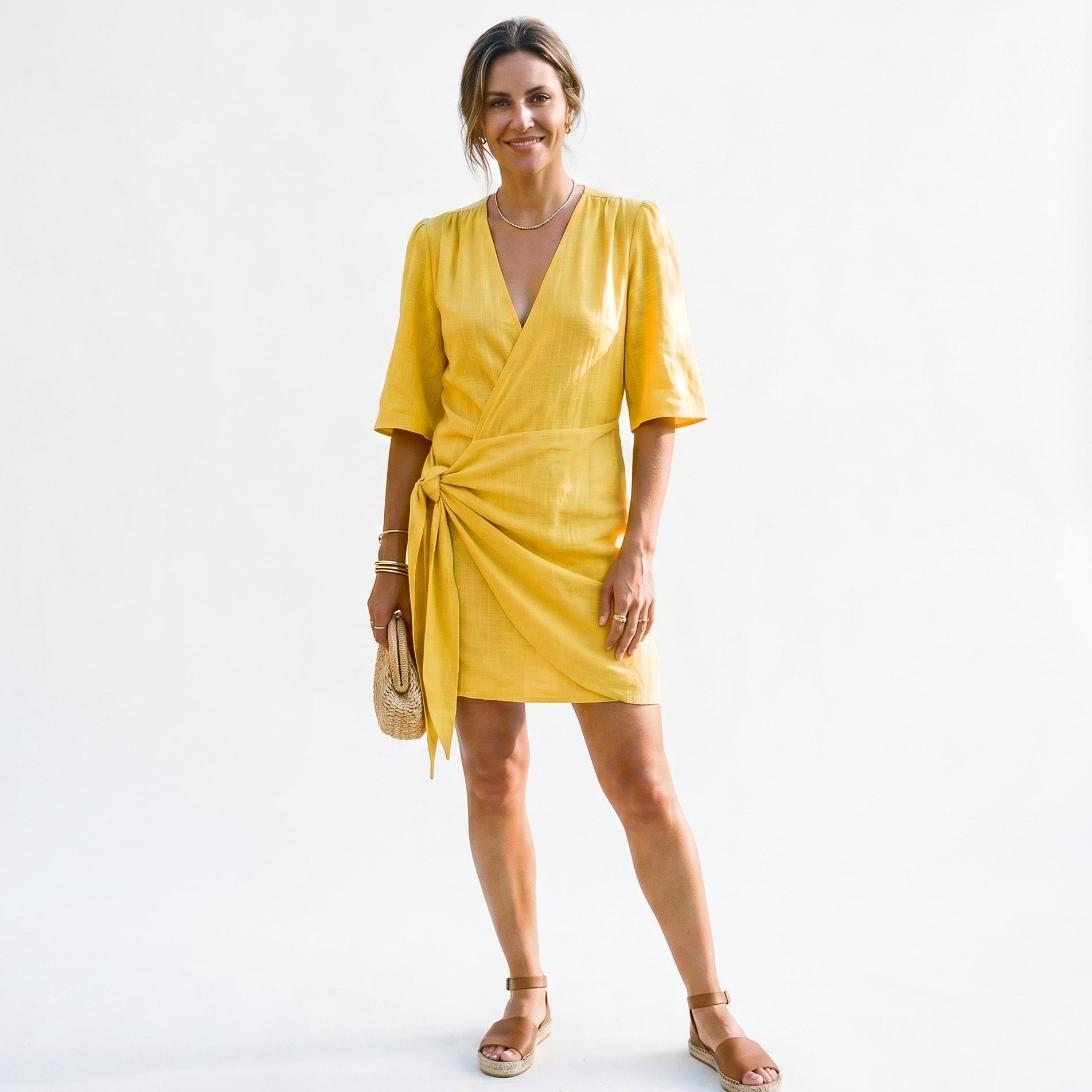 Loredana - Elegant Summer V-Neck Dress