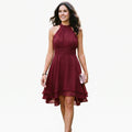 Amelia - Elegant Summer Halter Midi Dress for Weddings