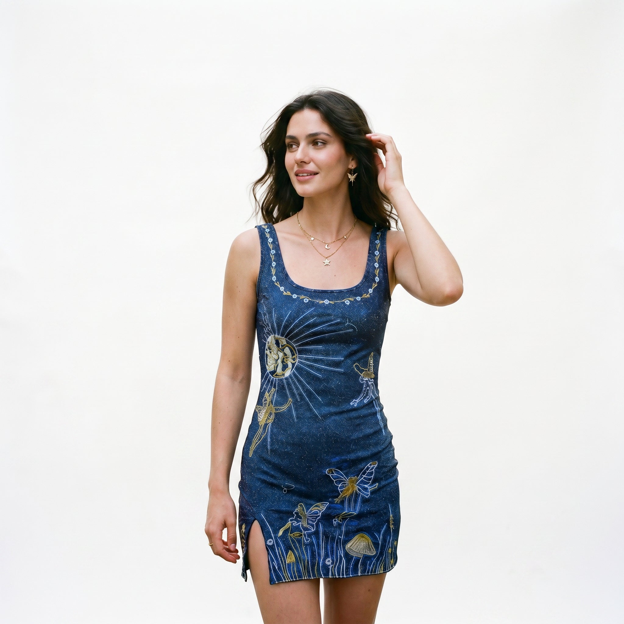 Annika - Celestial Sequin Mini Dress