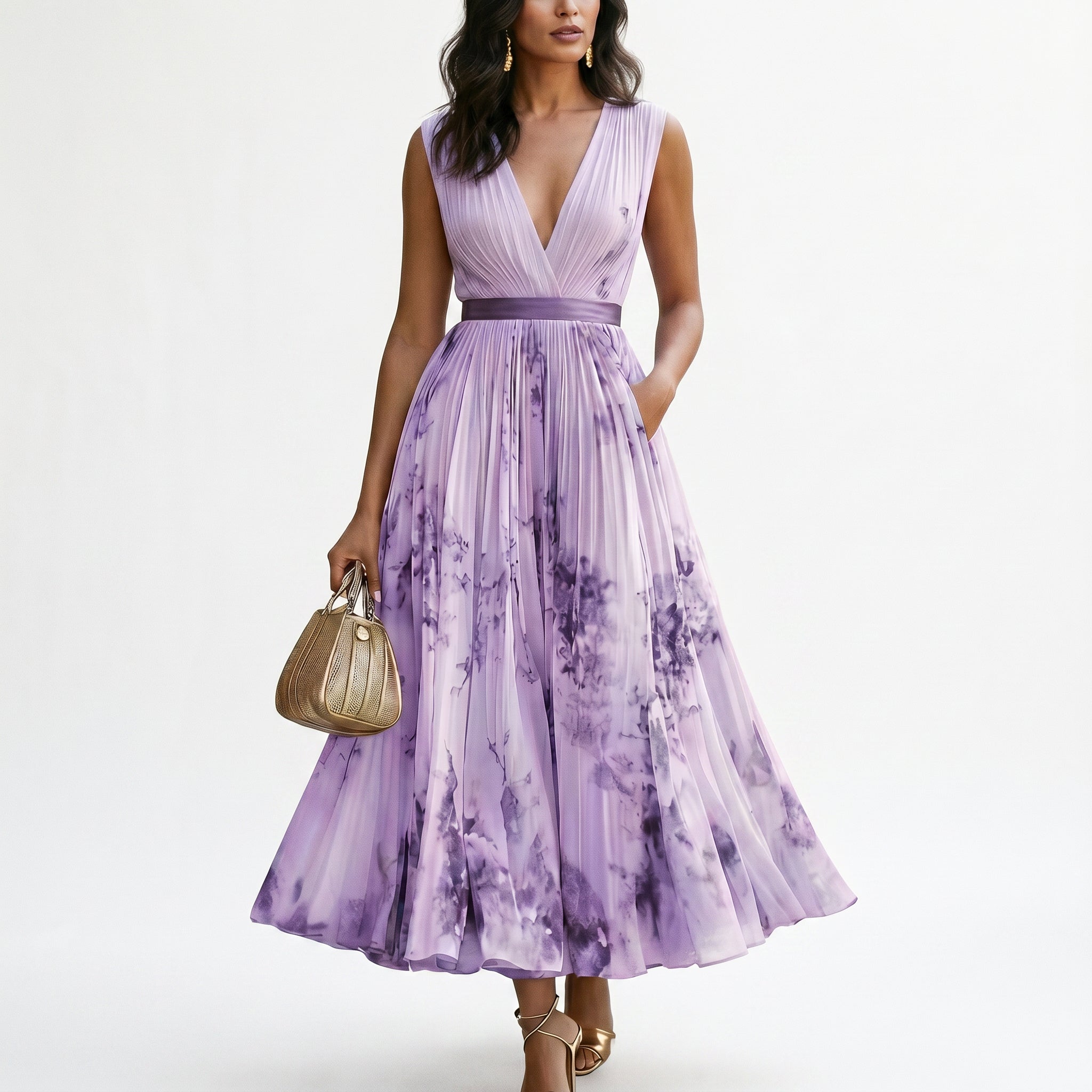 Aurora - Elegant Floral Long Sleeve Maxi Dress for Women