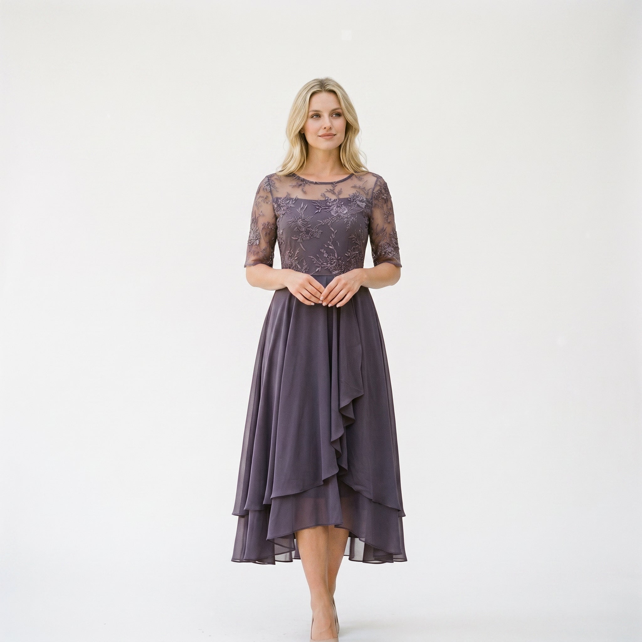 Elegant Lace Wedding Guest Dress for Formal Occasions