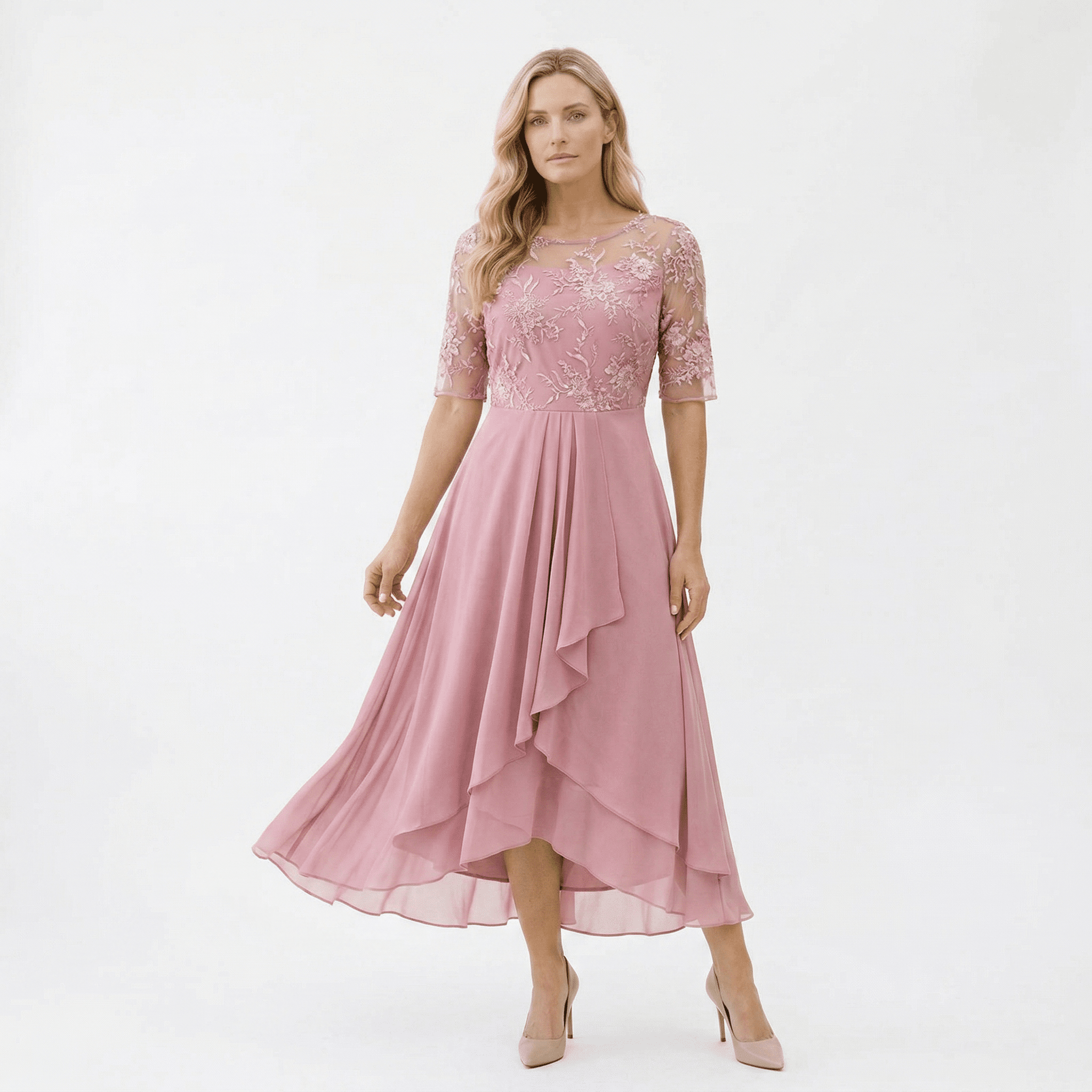 Elegant Lace Wedding Guest Dress for Formal Occasions
