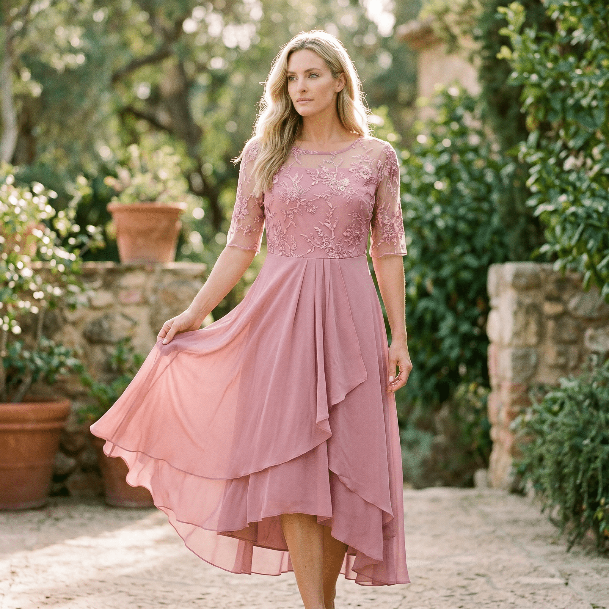 Elegant Lace Wedding Guest Dress for Formal Occasions