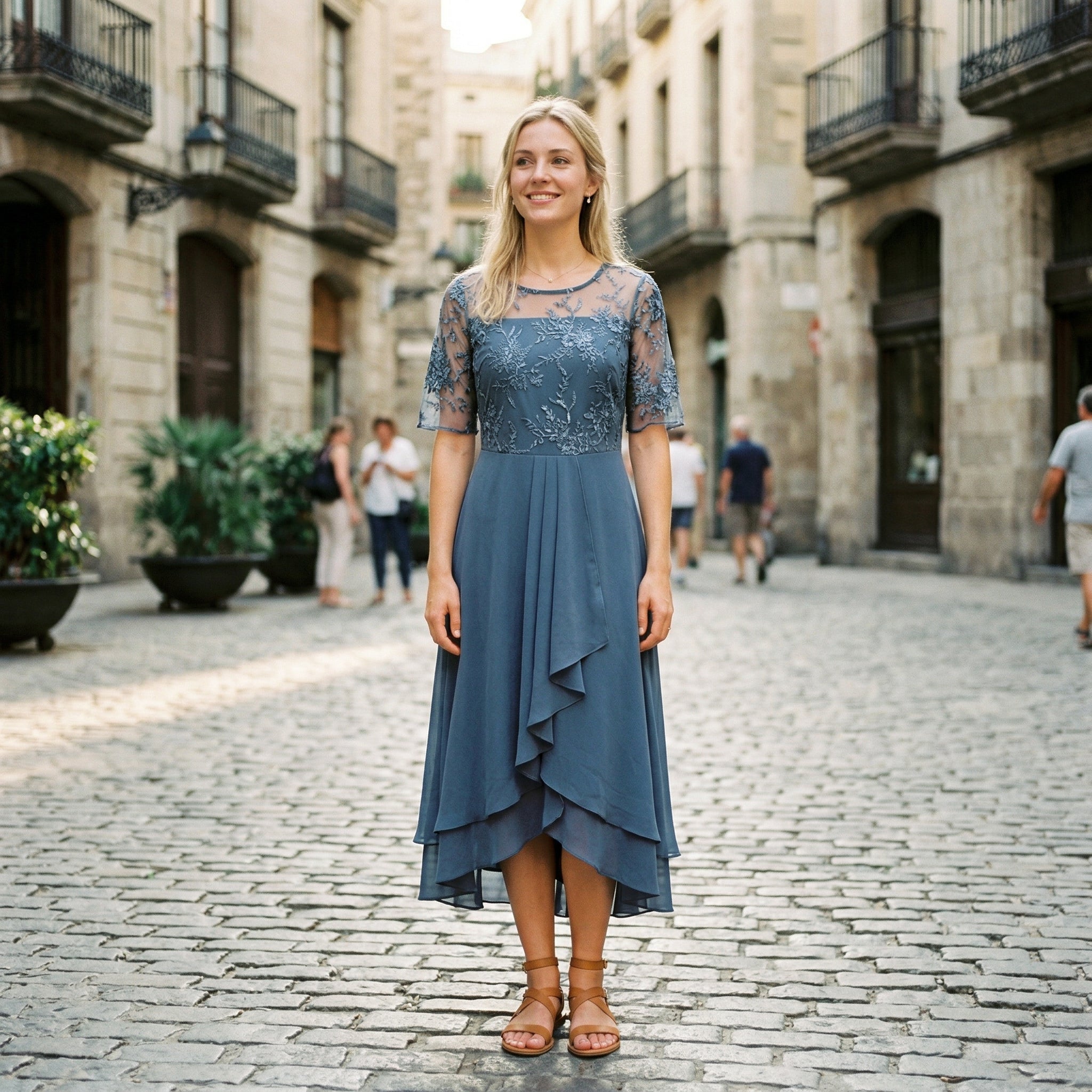 Elegant Lace Wedding Guest Dress for Formal Occasions
